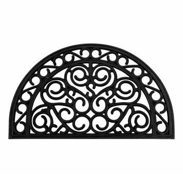 DØRMATTE GUMMI 45X75CM SVART 