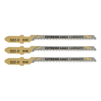STIKKSAGBLAD DEWALT DT2081 EXTREME LAMINAT 82MM 3 STK