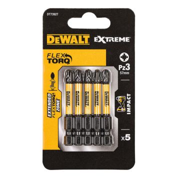 TORSJONBITS DEWALT DT7392T-QZ PZ3 57MM 5STK
