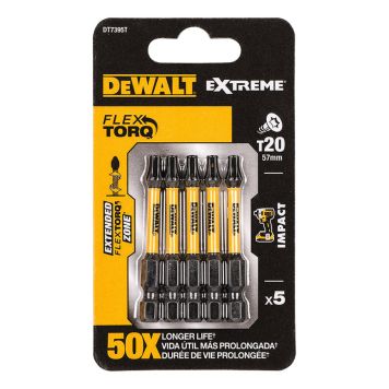 TORSION BITS DEWALT T20 50MM 5STK