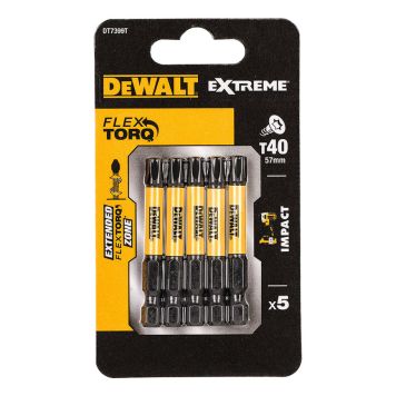TORSJONBITS DEWALT DT7399T-QZ T40 57MM 5STK