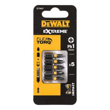 TORSJONBITS DEWALT DT7993T-QZ PH1 25MM 5STK