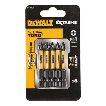 TORSJONBITS DEWALT DT7997T-QZ PH1 57MM 5STK