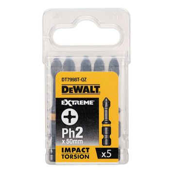 TORSJONBITS DEWALT DT7998T-QZ PH2 57MM 5STK