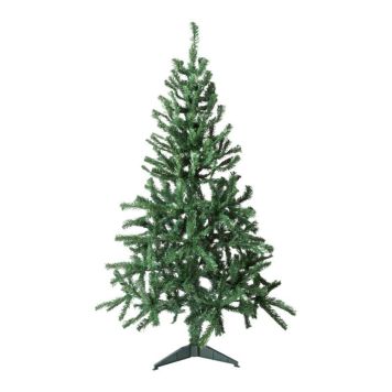 KUNSTIG JULETRE INKL. PLASTFOT 180CM GRØNN