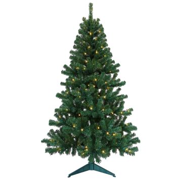 KUNSTIG JULETRE 210CM LED GRØNN
