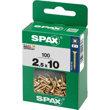 TRESKRUE SPAX TFX GUL 2,5X10MM 100STK/PK                           