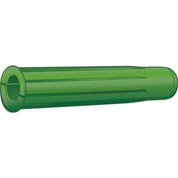 PLASTPLUGG ESSVE GRØNN 12X60MM 50-PAKNING