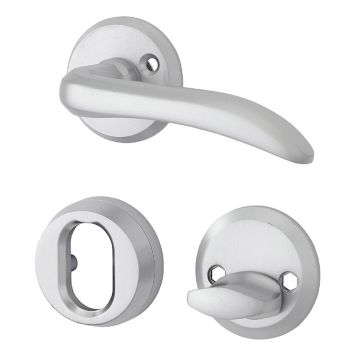 YTTERDØRHÅNDTAK MILLERS BOHLINDER BØRSTET 108MM MED BESLAG