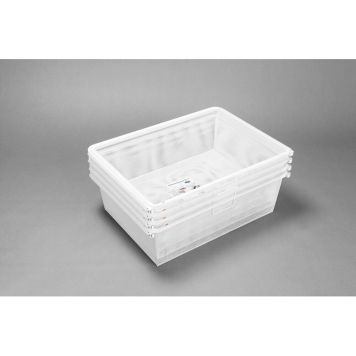 MESHKURV ELFA M/UTREKKBAR RAMME 605X430X185MM HVIT 4PK