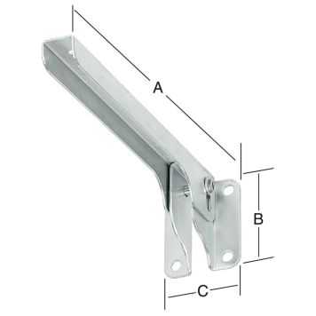 HYLLEKNEKT 285X60MM GALVANISERT
