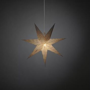 ADVENTSSTJERNE KONSTSMIDE 7-BRED 60 CM SVART