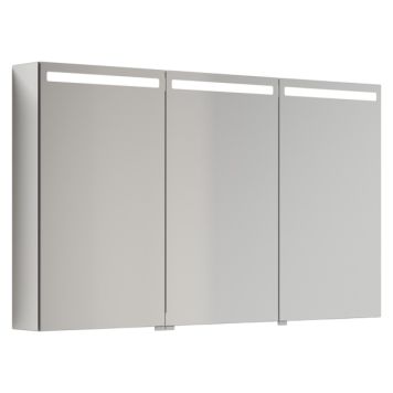 SPEILSKAP SCANBAD TOP 2 DØRER ALU/SPEIL 120CM