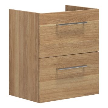 SERVANTKSKAP SCANBAD MULTO GRUND MED UTSKJÆRING FOR VEGGAVLØP VARM EIK 50CM