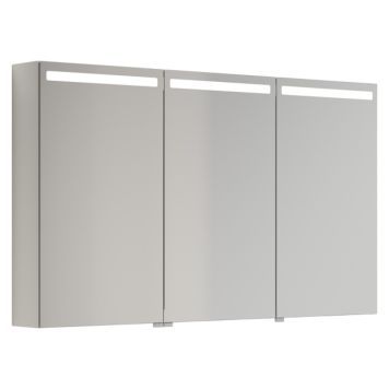 SPEILSKAP SCANBAD TOP 3 DØRER HVIT MATT 120CM