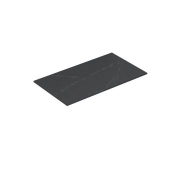 BENKEPLATE SCANBAD SILESTONE CHARCOAL SOAPSTONE 80CM