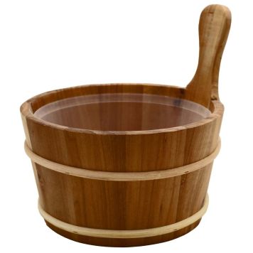 BADSTUEBØTTE SAUNIA TRE MED PLASTINNSATS 