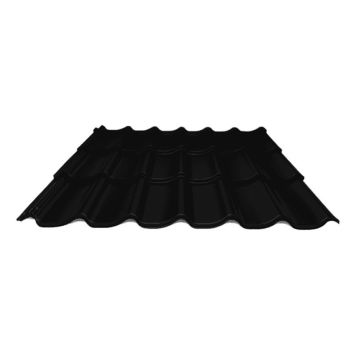 TAKSTEINSPLATE PROFILMETAL 0,5X2150X1100MM SVART