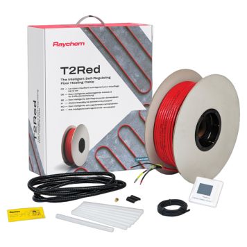 GULVVARME EL RAYCHEM T2RØD 37M OVERFLATE 3,5-7M²