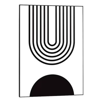 DEKORBILDE REINDERS SLIM RAMME ABSTRAKT SVART 50X70CM