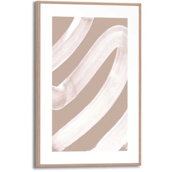 DEKORBILDE REINDERS WHITE CURVE SLIM RAMME TRE 20X30