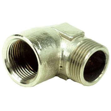 KOBLING VINKEL MUFFE/NIPPEL 1"