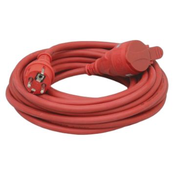 SKJØTEKABEL MALMBERGS RØD 15 M 3G1,5MM² IP44