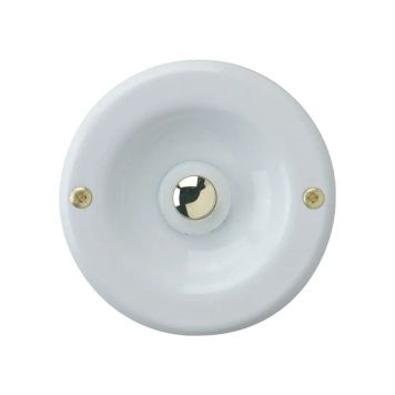 DØRKLOKKE REV RUND 70 MM HVIT