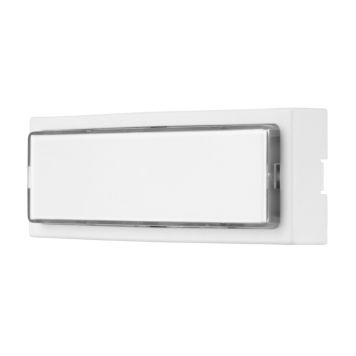 DØRKLOKKE REV MED LYS HVIT 90X32X18 MM