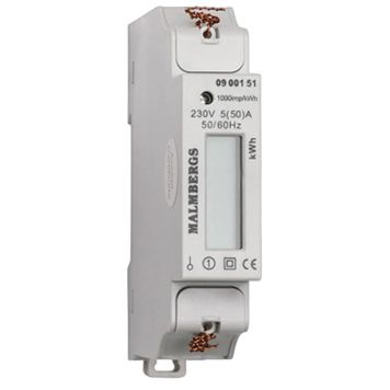 STRØMMÅLER MALMBERGS KWH-MÅLER 1-FAS 230 V 50 A
