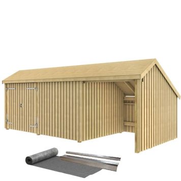 REDSKAPSBOD PLUS MULTI 3 INKL TAKPAPP DOBBELDØR 15,5M²