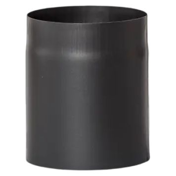 RØKRØR TOLMER Ø125X150MM VARMEBESTANDIG SORT LAKK 2,0MM