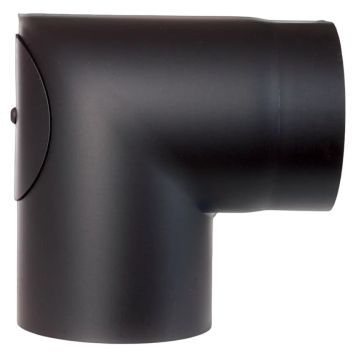 RØKRØR KNE TOLMER SVART Ø125X90° 2,0M/L