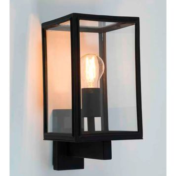 VEGGLAMPE EGLO ROMA RUSTFRITT STÅL/GLASS