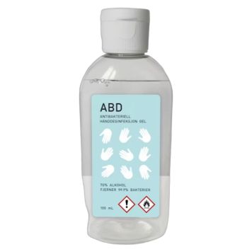 HÅNDDESINFEKSJONSGEL 0,1 L 70% ALKOHOL