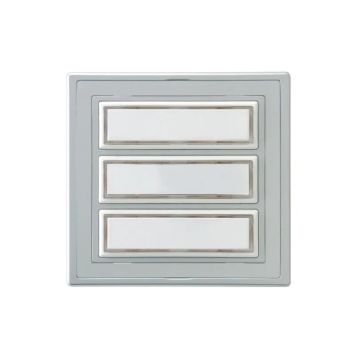 DØRKLOKKE REV SØLV 100X96 MM