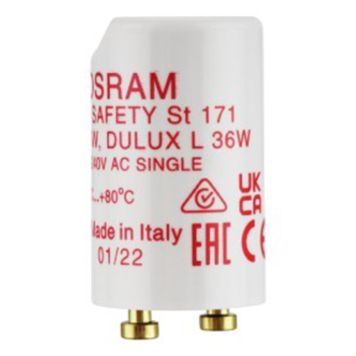 TENNERE REV RITTER TIL LYSRØR HVIT