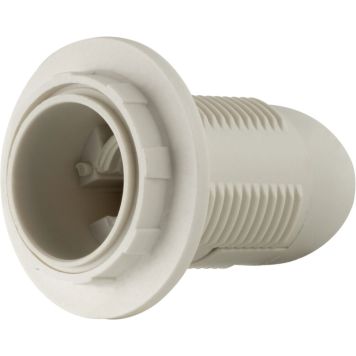 LAMPEHOLDER REV E14 HVIT MED RING