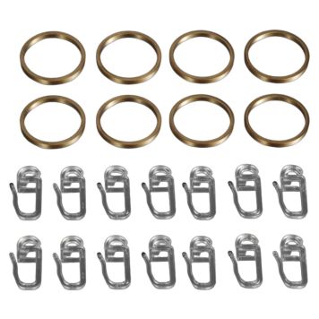 GARDINRING LIEDECO MESSING MASSIV Ø20MM