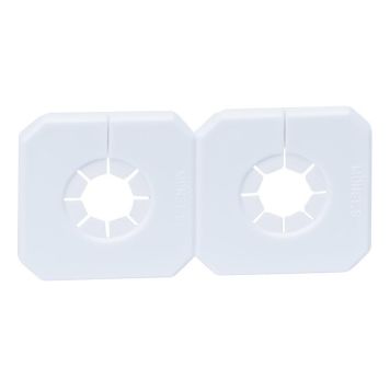 DEKKBRIKKE PURUS DOBBELT PLAST HVIT CC60 15-22MM