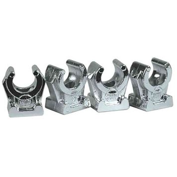 RØRKLAMMER GELIA PLAST Ø12MM KROM 4-PAKNING