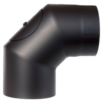 RØKRØR TOLMER 3-DELT Ø150X90° M/L SORT 2MM