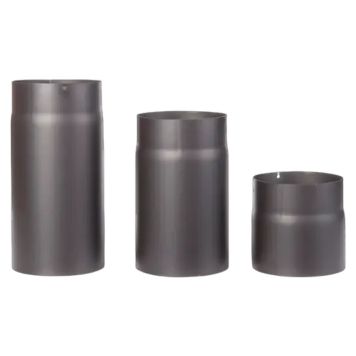RETT RØR TOLMER SVART LAKK Ø150X150MM