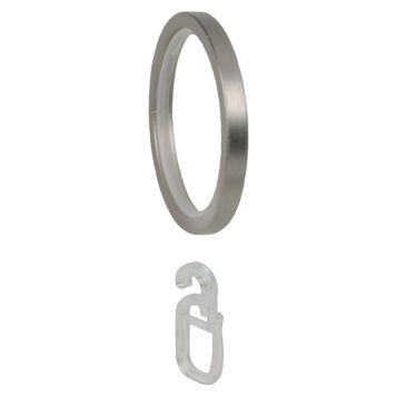 GARDINRING LIEDECO PUR 20MM MED KROK FORKROMMET