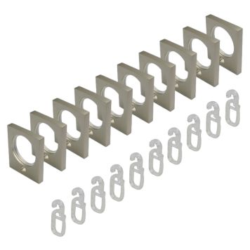 GARDINRING LIEDECO PUR KVADRAT 20MM FORKROMMET