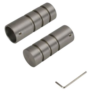 ENDESTYKKE LIEDECO PUR RUND 20MM FORKROMMET MED RILLER