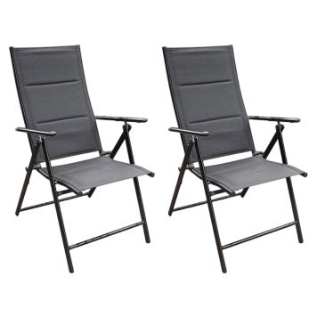POSISJONSSTOL SUNFUN LINA SVART 2STK
