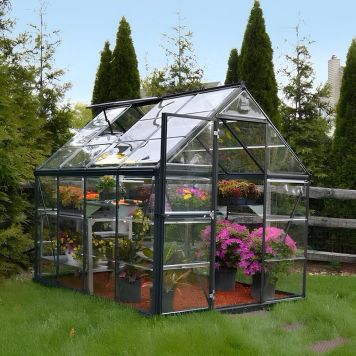 DRIVHUS CANOPIA HARMONY ALU/POLY 4,6M² MØRKEGRÅ