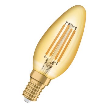 LYSPÆRE OSRAM VINTAGE 1906 LED KRON GULL 824 E14 4W