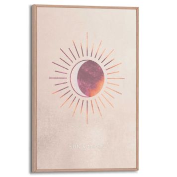 DEKORBILDE REINDERS SOL & MÅNE TRE 20X30CM